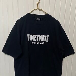 Balenciaga X Fortnite 2021 Limited Edition Black Tee T Shirt Size Medium 391/500